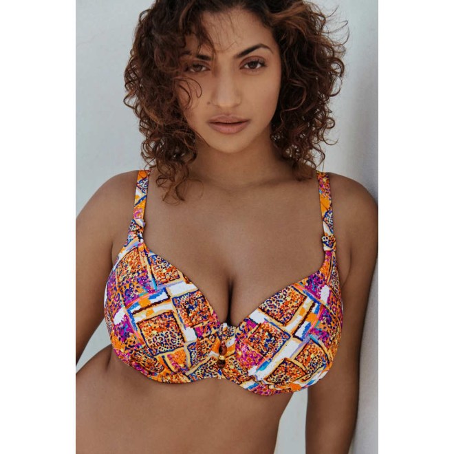 NAVALATO SUMMER SUNSET PADDED BRA HEART SHAPE BIKINI PRIMA DONNA SWIM